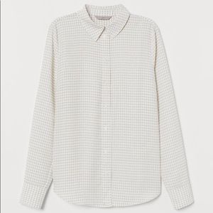 H&M Creped Blouse - Houndstooth pattern